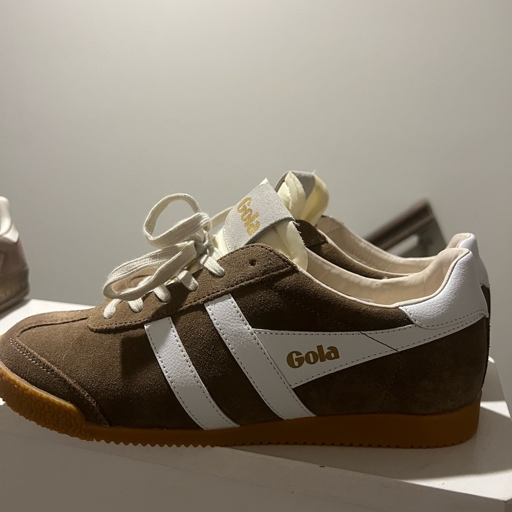 Gola Brown and White Sneakers